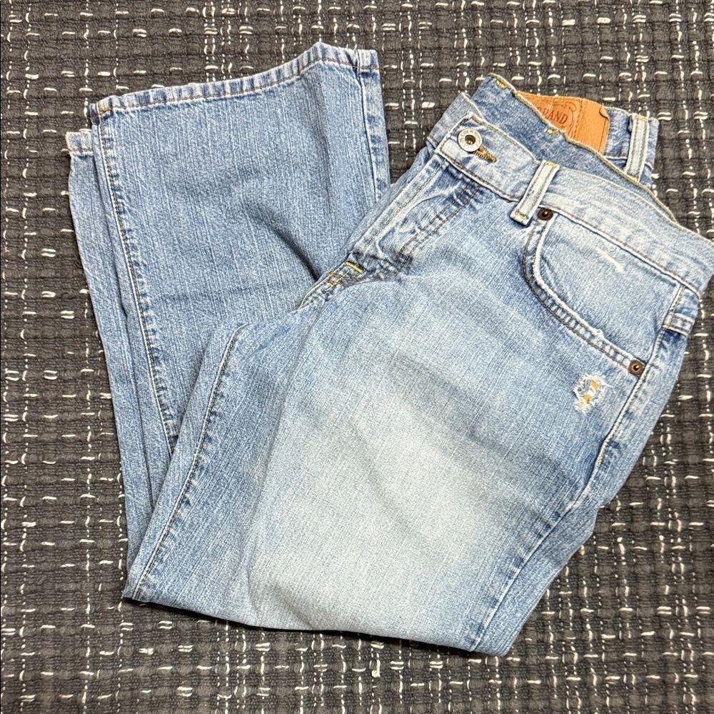 Lucky Brand Light Blue Denim Jeans with Yellow Stitching